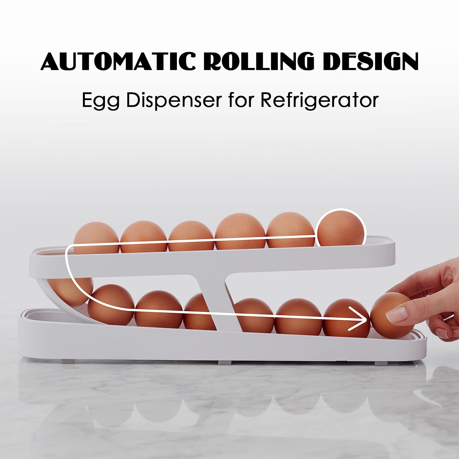 Shop now Automatic Scrolling Egg Rack Holder